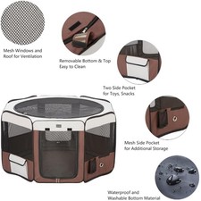 Casetta per cani marrone con